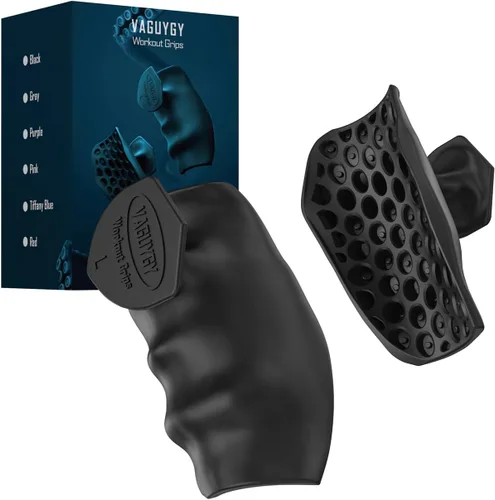 Vista 8 de Guantes de Entrenamiento, Guantes de Gimnasio de Látex Sin Dedos, Agarres de Dominada para Hombres y Mujeres, Agarres de Palma para Entrenamiento
