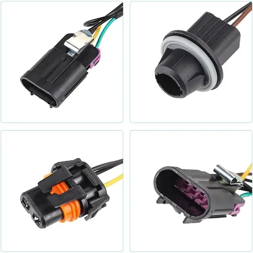 Vista 4 de WMPHE Compatible con arnés de cableado de faros delanteros Pontiac Grand Prix 2004 2005 2006 2007 2008, arnés de cableado de faros, cable de enchufe