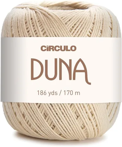 Vista 9 de Círculo Hilo Duna – 186 yardas, 3.52 onzas – Hilo DK de peinado ligero – 100% algodón virgen brasileño mercerizado, perfecto para tejer y hacer