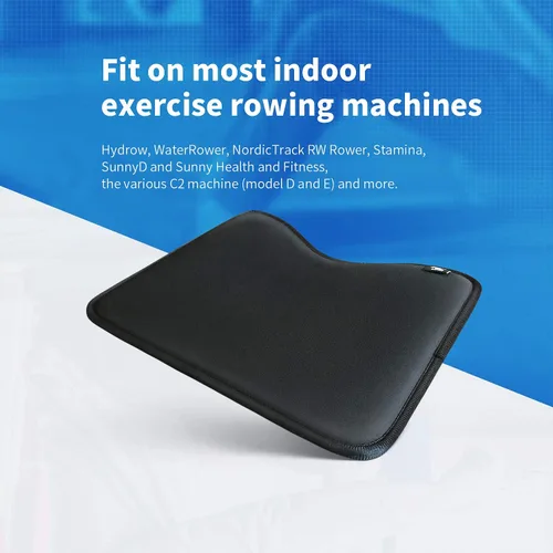 Vista 8 de El cojín de asiento para máquina de remo se adapta perfectamente a Concept 2 Rower, cojín de asiento de remo compatible con Hydrow, Concept2 y otras