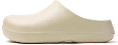 Vista 3 de SECHRITE Zapatos de trabajo antideslizantes para mujeres y hombres – Zuecos impermeables de chef de enfermería para jardín, zapatos profesionales
