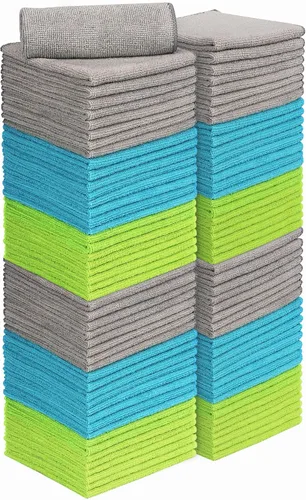 Vista 28 de AIDEA Paquete de 8 paños de limpieza de microfibra, toallas de microfibra suave para automóviles, trapos de limpieza absorbentes, sin pelusas, sin