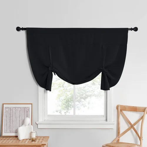 Vista 88 de NICETOWN Cortina Opaca con Aislamiento Térmico – Persiana Enrollable para Ventana de Bebé para Dormitorio/Acción de Gracias