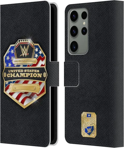 Vista 147 de Head Case Designs Officially Licensed WWE Cruiserweight Champion Title Belts Leather Wallet Case Compatible with Samsung Galaxy A07 4G Campeón