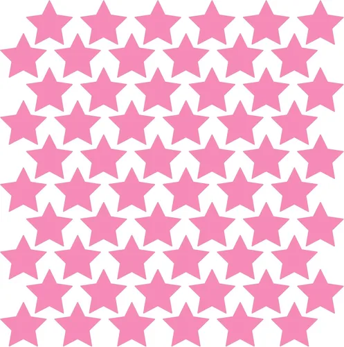 Vista 42 de LiteMark Calcomanías de vinilo mate extraíbles con diseño de estrella Blanco
