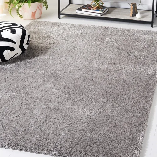 Vista 13 de SAFAVIEH Tahoe Shag Collection - Alfombra de área de 2 x 7 pies, color gris, diseño geométrico, felpa de 1.2 pulgadas de grosor, ideal para zonas