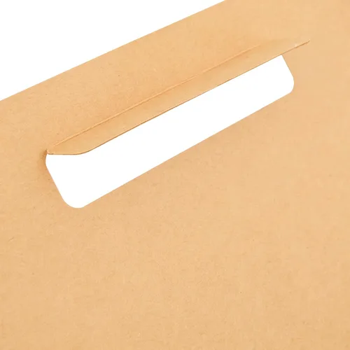 Vista 25 de Restaurantware Bio Tek - Loncheras de papel de 8.75 x 4.25 x 8 pulgadas con asas, 100 recipientes desechables de papel kraft para alimentos
