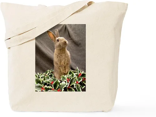 Vista 33 de CafePress Lop Eared Bunny - Bolsa de lona reutilizable beige, Caqui, S