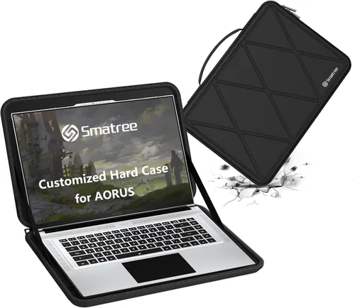 Vista 11 de Smatree Funda protectora rígida de EVA compatible con portátil GIGABYTE U4 UD de 14 pulgadas, GIGABYTE de 14 pulgadas, funda de transporte