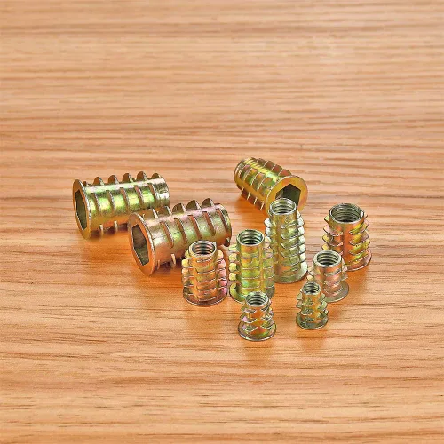 Vista 6 de 265pcs M4-M10 Aleación de Zinc Tornillo Tuerca Insertos 12 Tamaños para Muebles de Madera