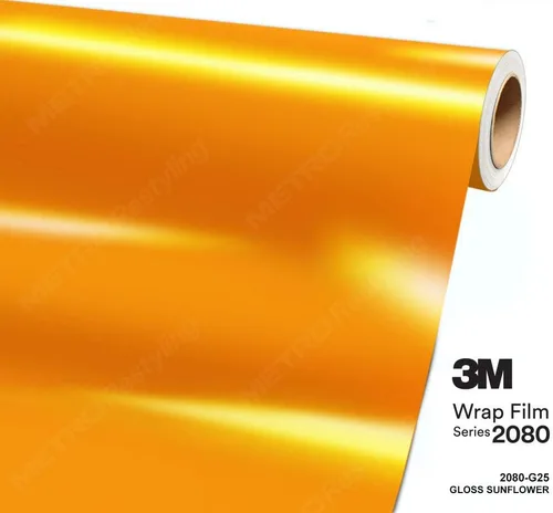 Vista 2 de 3M 2080 G25 - Película de vinilo para coche amarillo girasol brillante