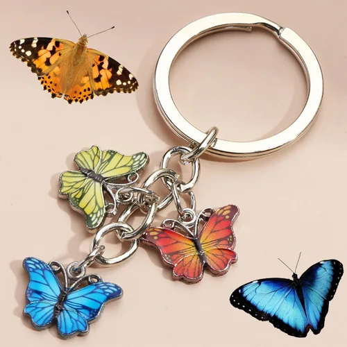 Vista 5 de Key Chain for Car Keys, Keychain with 5 Key Ring, Keychain Accessories, MenWomen Birthday Gift Ideas