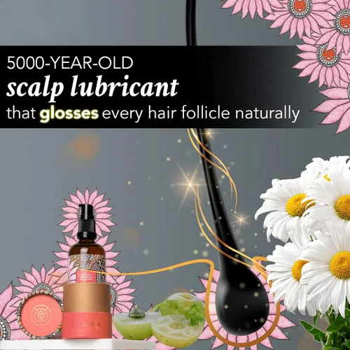 Vista 4 de The Ayurveda Experience iYURA Ambhring Age Embrace Revitalizer and Hair Oil - Hidratante capilar profesional para cabello con volumen, brillante