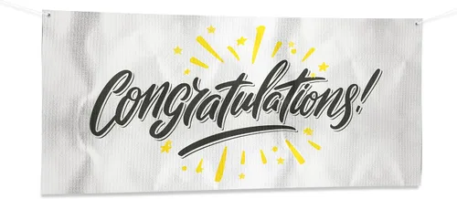 Vista 52 de Cartel de baby shower para uso en interiores y exteriores de 4 x 1 pies, pancarta grande personalizada y letreros con cuerda para colgar, telón