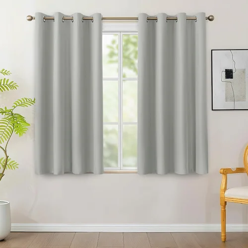 Vista 18 de BONZER - Juego de 4 paneles de cortinas 100% opacas, cortinas de ventana con aislamiento térmico y bloqueo de luz, de 63 pulgadas de largo, cortina