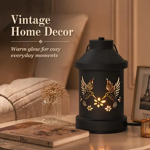 Vista 3 de Lámpara calentadora de velas con temporizador - Regalos de Navidad para mujeres y mamás, regalos para inauguración de casa y nueva decoración