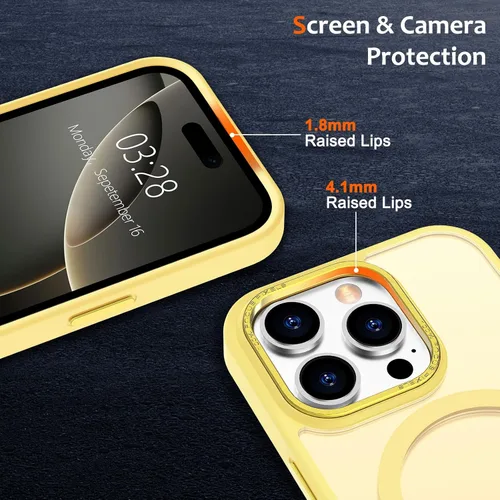 Vista 244 de Anuck - Funda magnética para iPhone 11 compatible con MagSafe, carcasa trasera mate translúcida dura, borde de TPU, delgada, resistente a impactos