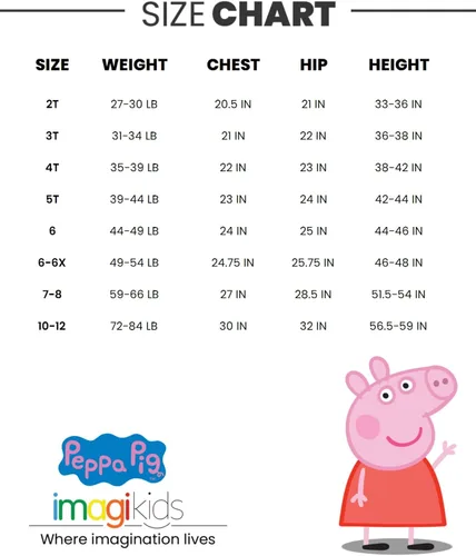 Vista 7 de Peppa Pig Conjunto de camiseta y pantalones cortos para niñas de niño a niño grande
