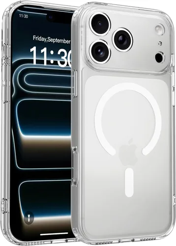 Vista 29 de Oterkin Funda magnética impermeable para iPhone Air con [protector de pantalla integrado] [soporte invisible] [compatible con MagSafe]