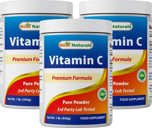 Vista 5 de Best Naturals Polvo de Vitamina C 100% Puro 1 lb (454 gramos) en Polvo (También llamado Ácido Ascórbico)