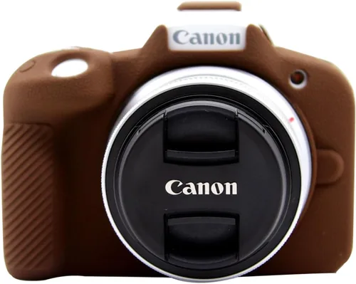 Vista 10 de Rieibi Funda EOS R50, funda protectora de silicona esmerilada para cámara Canon EOS R50 EOSR50, funda ligera para cámara EOS R50 - Camuflaje