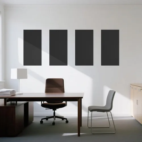 Vista 9 de Art3dwallpanels 4 PCS Paneles Acústicos, 24''x12'' Paneles de Pared Insonorizados de Tela, Paneles de Absorción de Sonido de Montaje Fácil con Negro