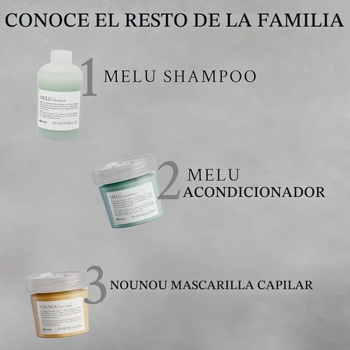 Vista 7 de Davines Champú MELU, limpieza antirotura para cabello largo o dañado