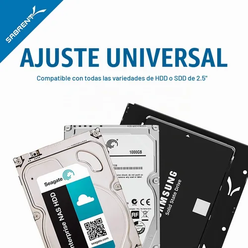 Vista 3 de SABRENT Kit de abrazadera de montaje para disco duro interno de 2.5 pulgadas a 3.5 pulgadas (BK-HDDH)