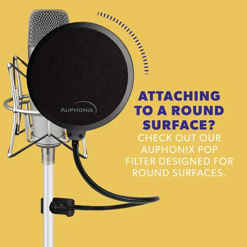 Vista 9 de Filtro de interferencias Auphonix, para micrófono Blue Yeti, Negro