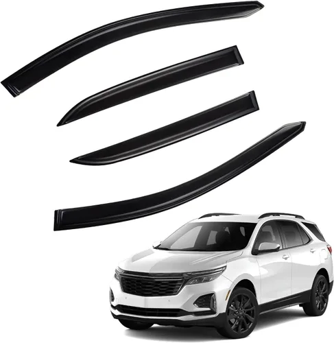 Vista 23 de Protectores de lluvia compatibles con modelos Trailblazer/GMC Envoy 2002-2009 para 5 pasajeros, visera de ventana lateral, deflector de viento