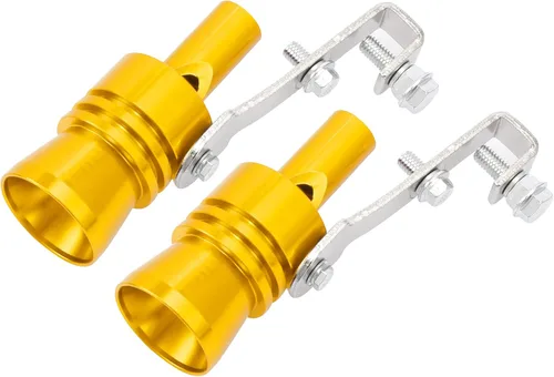 Vista 10 de X AUTOHAUX 2 unids XL tamaño coche Turbo silbato aleación de aluminio universal Turbo sonido escape silenciador tubo silbato coche rugido