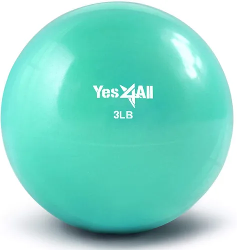 Vista 23 de Yes4All - Bolas de tonificación con peso para ejercicio, bolas medicinales suaves para ejercicio, pilates, yoga, equilibrio, flexibilidad, 2-10