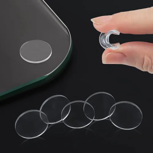 Vista 8 de Protector de mesa de vidrio autoadhesivo suave de tamaño extremadamente grande, transparente, antideslizante y anti rayones para mesa de vidrio