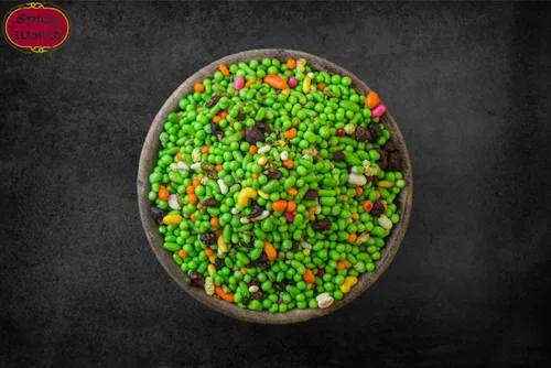 Vista 3 de Green Mukhwas - Dulces ambientadores de boca indios de 14 onzas Bolsa resellable por Spicy World
