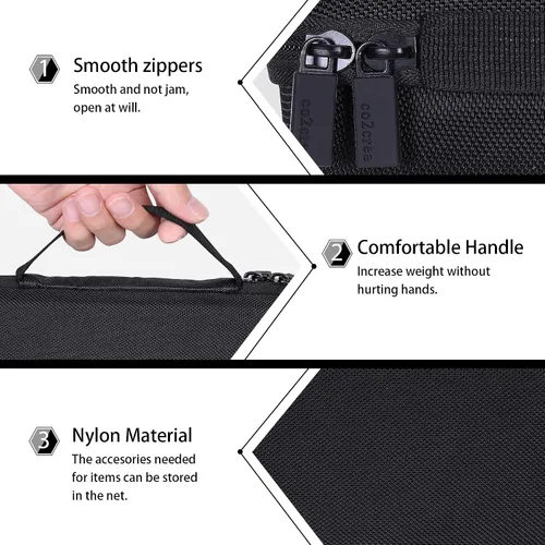 Vista 5 de co2CREA Estuche rígido de repuesto para altavoz Bluetooth BolaButty X-GO C27C IPX5 impermeable (negro)