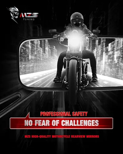 Vista 4 de MZS Espejos retrovisores para motocicleta + clavijas de pie de pasajero de motocicleta compatibles con Cruiser Chopper Touring Street Naked Road