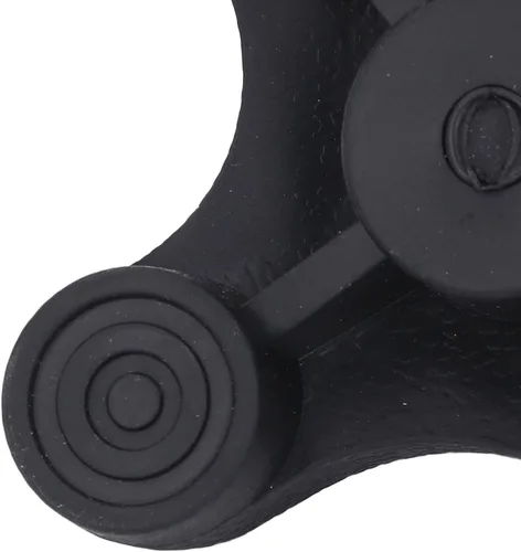 Vista 9 de Quad Cane Tips for Stability 4 Prong Self Standing Non Slip Rubber Base Replacement Foot 19mm Threaded Walking Canes,Duty ABS