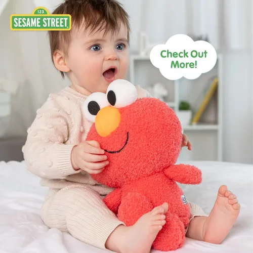Vista 6 de Kids Preferred Sesame Street Cookie Monster On The Go - Juguete de actividad con mordedor de silicona, sonidos arrugados y sonajero para bebés