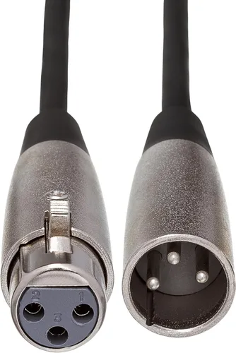 Vista 3 de Cable de interconexión equilibrada Hosa XLR-102 XLR3F hasta XLR3M, 2 ft.