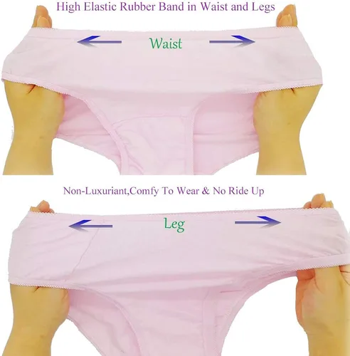 Vista 5 de STARLY 10 piezas de ropa interior desechable 100% algodón puro para mujer, bragas de viaje para niñas, bragas portátiles multicolor, Multi colorido
