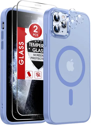 Vista 53 de LeYi Funda para iPhone XR: con protector de pantalla X2 + 2 funda para cámara [compatible con MagSafe] Funda protectora magnética i iphoneXR