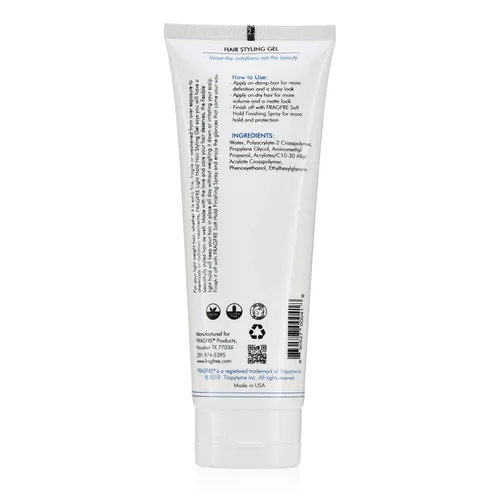 Vista 3 de Light Hold Gel para el cabello sin fragancia, 8 onzas (paquete de 2 unidades) – Gel de peinado ligero para cabellos finos frágiles y debilitados