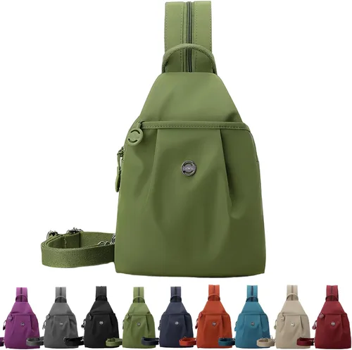 Vista 11 de Bolsa de viaje antirrobo 3 en 1 de alta calidad, impermeable, de 2 vías, mochila cruzada para mujer, Negro, Mediana, Moda