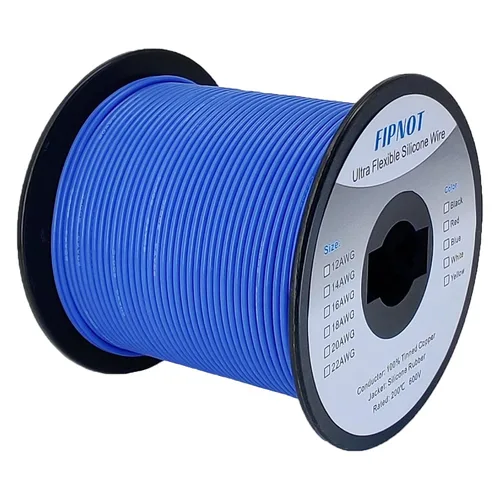 Vista 10 de Cable de 8 AWG Alambre Calibre 8 de Silicona - Carrete Negro de 25 pies, Alambre de Cobre Estañado Trenzado Extra Flexible 8AWG para Soldadura 200℃