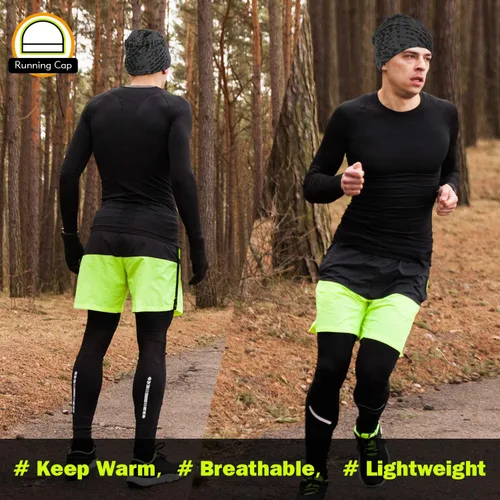 Vista 7 de Gorros ligeros multifuncionales de moda suaves de 10 pulgadas, gorro de cráneo para correr y enfriar, gorro para dormir