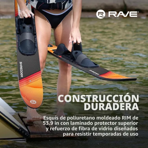 Vista 5 de RAVE Sports Jr. Shredder - Esquís acuáticos juveniles