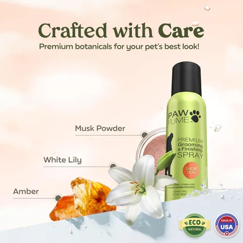 Vista 7 de Champú y acondicionador para perros Pawfume Show + Spray de aseo