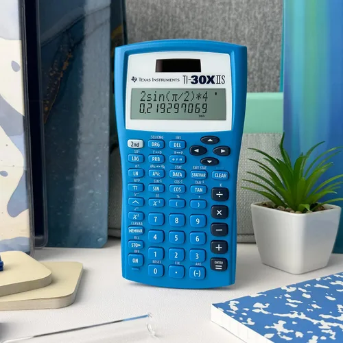 Vista 4 de Calculadora científica Texas Instruments TI-30 X IIS 2-Linea, Azul