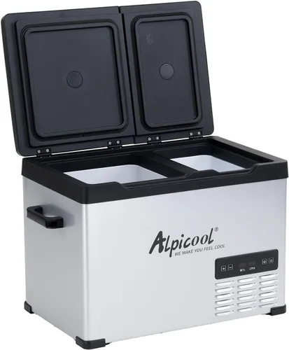Vista 10 de Alpicool C30 Refrigerador portátil para automóvil, refrigerador de 12 voltios, refrigerador de auto de 28 cuartos (26.7 litros) de enfriamiento