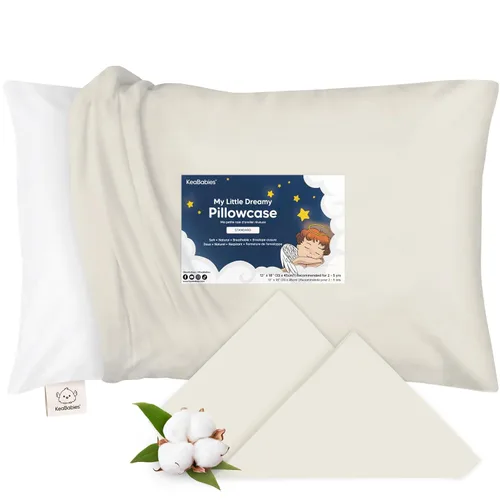 Vista 18 de KeaBabies Funda de almohada para niños pequeños de 13 x 18 pulgadas, funda de almohada de algodón orgánico para niños, niñas, funda de algodón suave